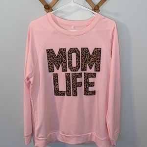 Mom Life Crew Neck Top